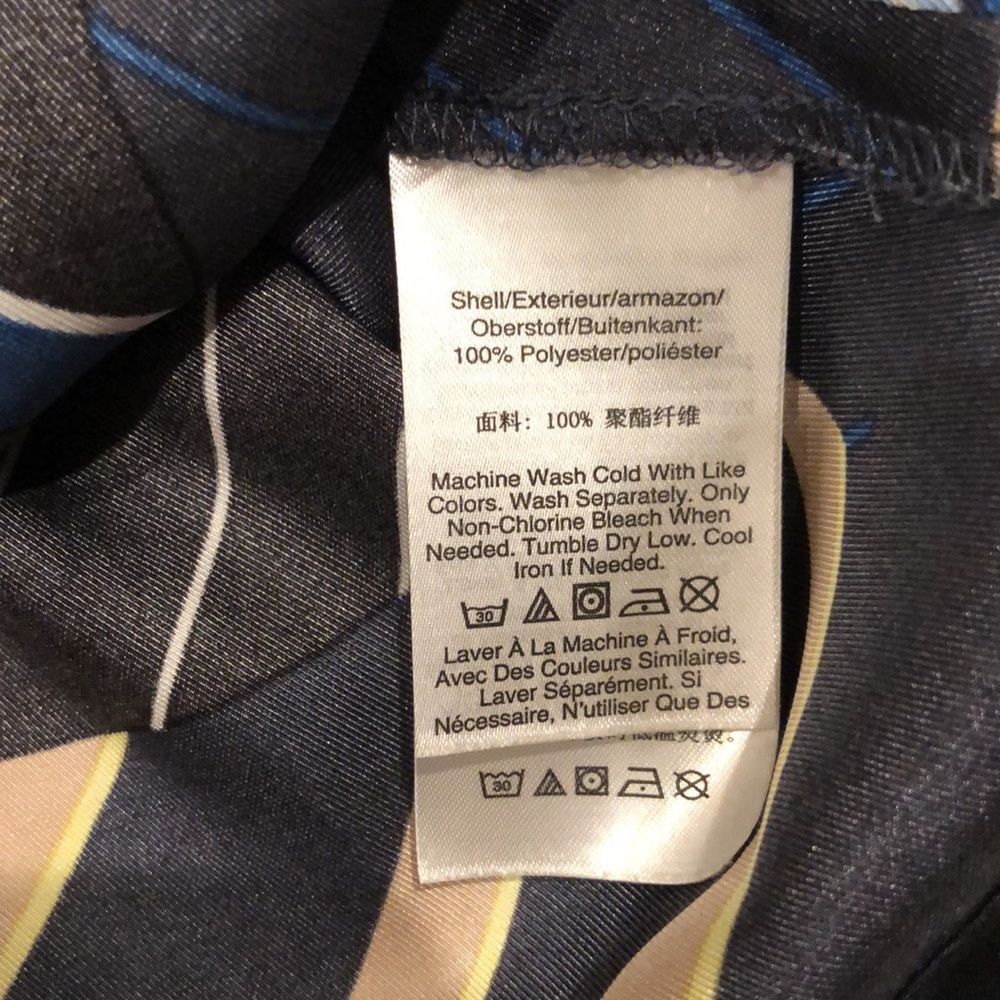 DKNY Color Block Geometric Pattern Sleeveless Top Size Medium - Picture 7 of 7